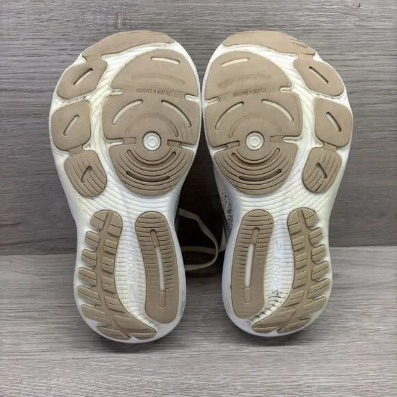 Brooks Glycerin 21 StealthFit Running Shoes Womens Size 6.5 Beige 1204101B108 - Picture 8 of 13